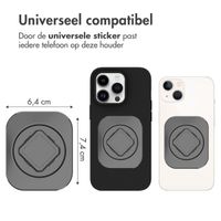 Accezz EasyLock telefoonhouder fiets - inclusief hoesje Apple iPhone 14 Pro - Aluminium - 360 graden draaibaar - Zwart