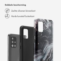 Selencia Vivid Tough Backcover Samsung Galaxy A51 - Chic Marble Black