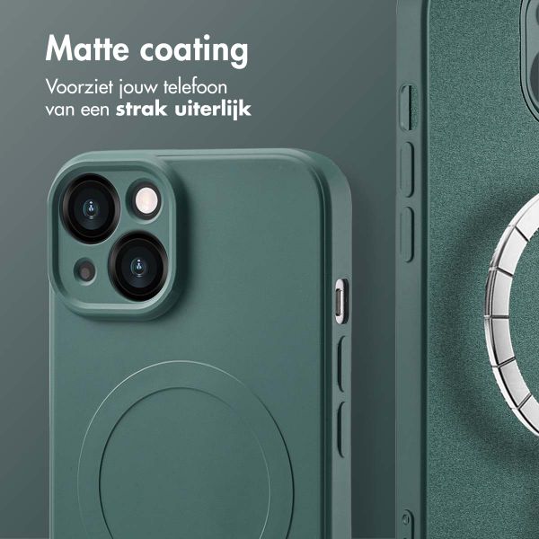 imoshion Color Backcover met MagSafe Apple iPhone 14 - Donkergroen