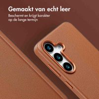 Accezz MagSafe Leather Backcover Samsung Galaxy S25 Plus - Sienna Brown