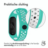 imoshion Siliconen sport bandje Xiaomi Mi Band 7 - Mintgroen / Wit