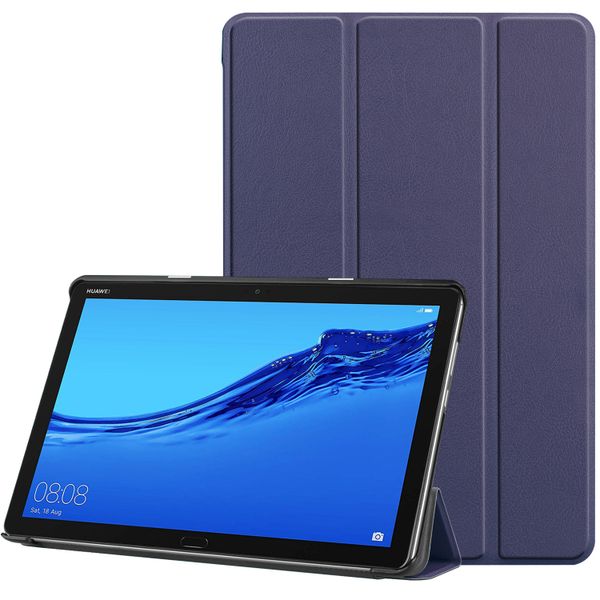 imoshion Trifold Bookcase Huawei MediaPad M5 Lite 10.1 inch - Blauw