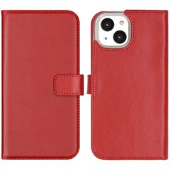Selencia Echt Leren Bookcase Apple iPhone 14 - Rood