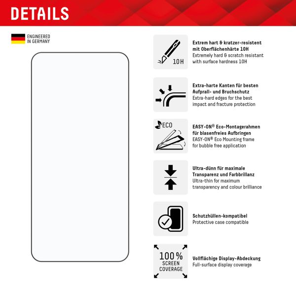 Displex Screenprotector Real Glass Full Cover Samsung Galaxy S24 / S25