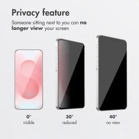 Accezz Privacy Tempered Glass Screen Protector + Applicator Samsung Galaxy S26