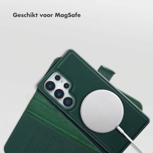 Selencia Olyn Uitneembare Bookcase met MagSafe Samsung Galaxy S25 Ultra - Groen