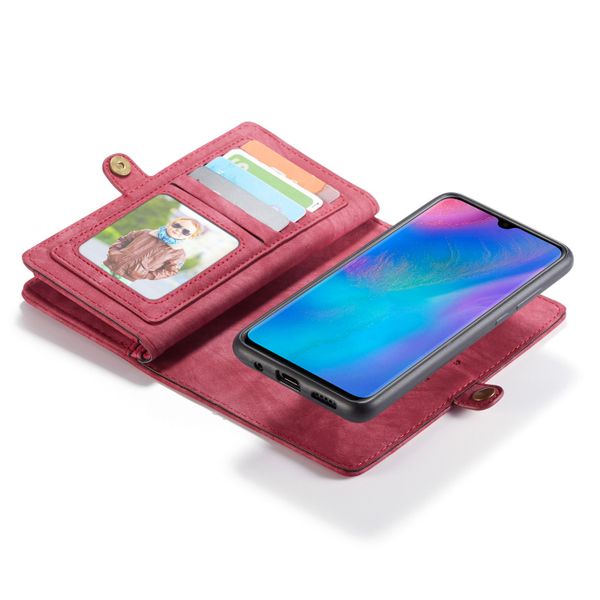 CaseMe Luxe Lederen 2 in 1 Portemonnee Bookcase Huawei P30 Lite