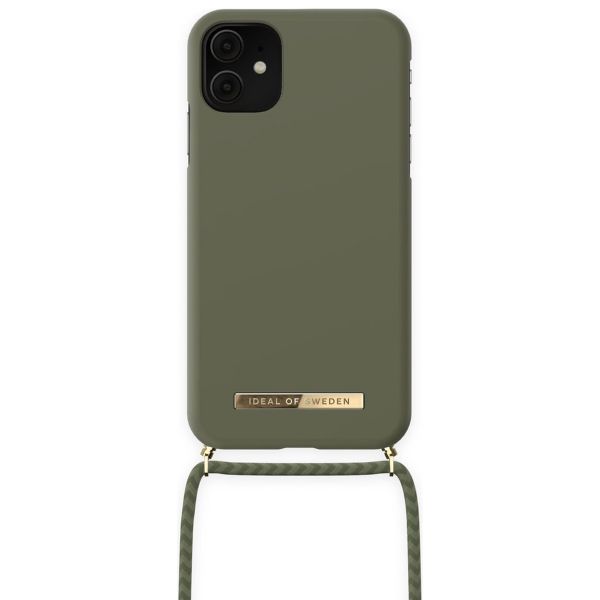 iDeal of Sweden Ordinary Necklace Case iPhone 11 - Cool Khaki