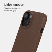 imoshion Texture Backcover Apple iPhone 15 - Donkerbruin