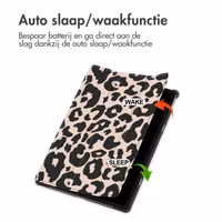 imoshion Design Trifold Bookcase Lenovo Idea Tab Plus - Leopard