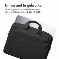 Accezz Zakelijke laptoptas - Universele laptoptas tot 17 inch - Zwart