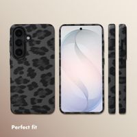 Selencia Sabi Back Cover Panther Print with MagSafe Samsung Galaxy S26 - Midnight Black