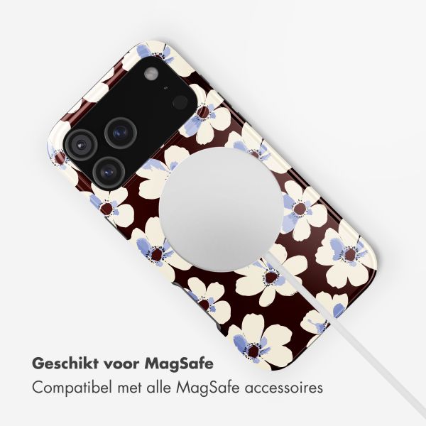 Selencia Vivid Backcover met MagSafe Apple iPhone 17 Pro Max - Choco Flower Pop