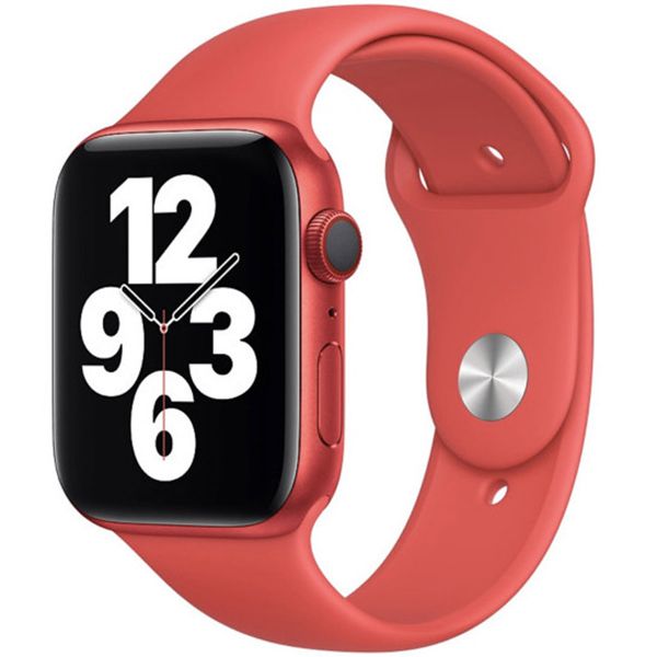 Apple Sport Band Apple Watch Series 1 t/m 10 / SE / Ultra (2) (44/45/46/49 mm) - Crimson Red