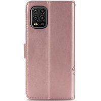 Klavertje Bloemen Bookcase Xiaomi Mi 10 Lite - Rosé Goud