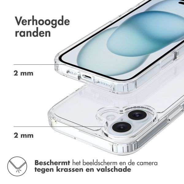Accezz Xtreme Impact Backcover Apple iPhone 16 - Transparant