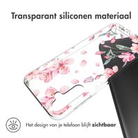 imoshion Design hoesje Samsung Galaxy A14 (5G/4G) - Bloem - Roze