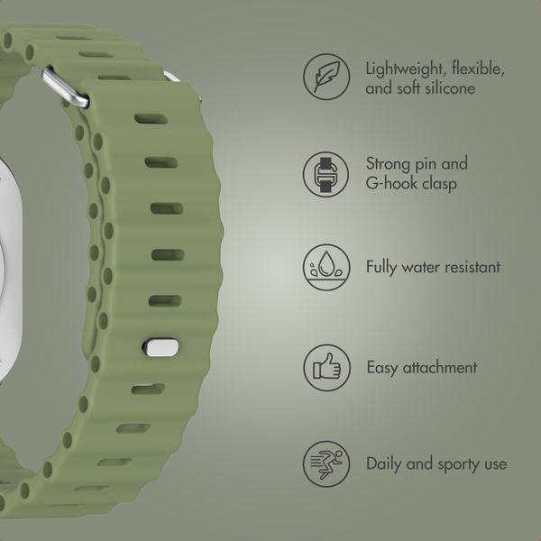 Accezz Ocean band Apple Watch | 44/45/46/49 mm - Khaki