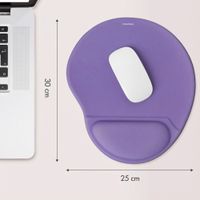 imoshion Ergonomische muismat - Muismat met polssteun - 30 x 25 cm - Lila