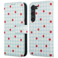 imoshion Design Bookcase Samsung Galaxy S23 - Cherry Check