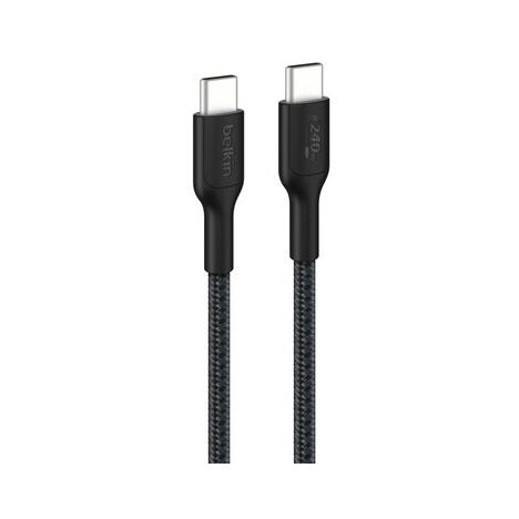 Belkin BoostCharge Pro Braided USB-C naar USB-C kabel - 2 meter - Zwart