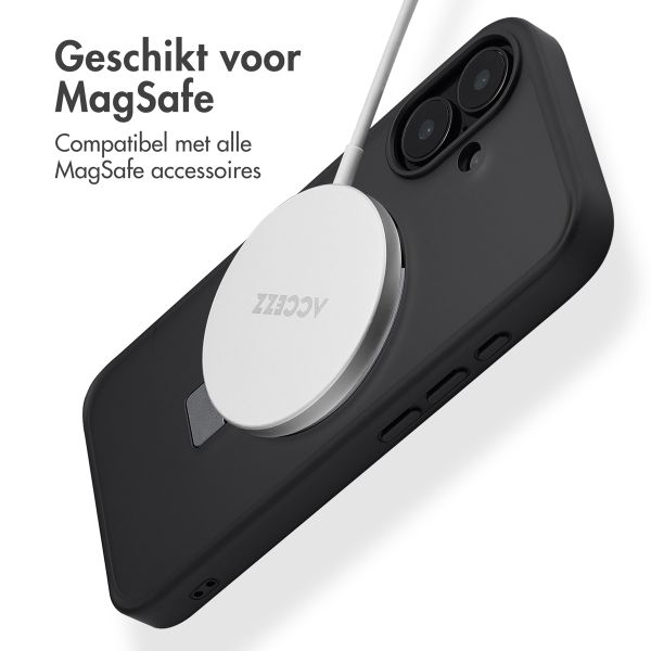Accezz Ring Stand Backcover met MagSafe Apple iPhone 16 - Zwart