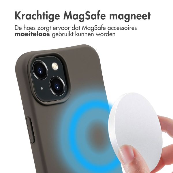 imoshion Color Backcover met afneembaar koord MagSafe iPhone 15 - Black Coffee