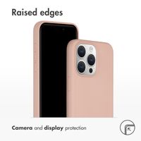 Accezz Liquid Silicone Back Cover Apple iPhone 15 Pro Max - Pink