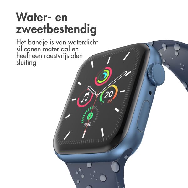 imoshion Siliconen⁺ bandje Apple Watch Series 1 t/m 10 / SE / Ultra (2) (44/45/46/49 mm) - Midnight - Maat M/L