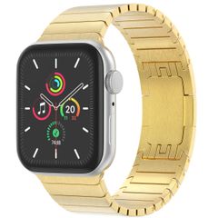 Selencia Stalen schakelband Apple Watch Series 1 t/m 10 / SE / Ultra (2) (44/45/46/49 mm) - Goud