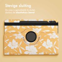 imoshion 360° Draaibare Design Bookcase Samsung Galaxy Tab S10 Plus / Tab S9 FE Plus / Tab S9 Plus - Yellow Flowers