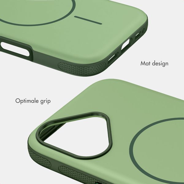 imoshion Color Backcover met Thin MagSafe Ring Apple iPhone 16 - Donkergroen