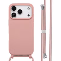 imoshion Siliconen hoesje met koord Apple iPhone 17 Pro - Sand Pink
