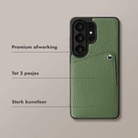 Selencia Riva Backcover met Pashouder Samsung Galaxy S26 Ultra - Sage Green