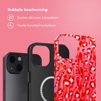 Selencia Vivid Tough Backcover met MagSafe iPhone 13 - Wild Spots Lipstick