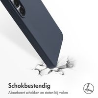 Accezz Liquid Silicone Backcover met MagSafe Samsung Galaxy S25 FE - Donkerblauw