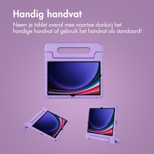 imoshion Kidsproof Backcover met handvat Samsung Galaxy Tab S11 / S9 11.0 inch / S10 Lite / S10 FE / S9 FE 10.9 inch - Lila