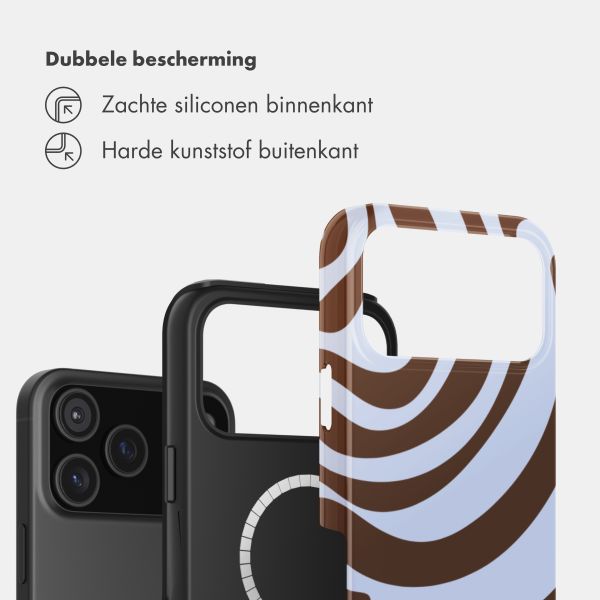 Selencia Vivid Backcover met MagSafe Apple iPhone 17 Pro Max - Dream Swirl Chocolate