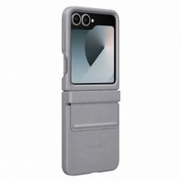 Samsung Originele KindSuit Vegan Leather Case Samsung Galaxy Z Flip 6 / Flip 7 FE - Gray