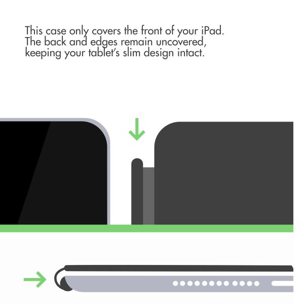 Apple Smart Cover Apple iPad 9 (2021) 10.2 / iPad 8 (2020) 10.2 / iPad 7 (2019) 10.2 / Air 3 (2019) / Pro 10.5 (2017) - Black