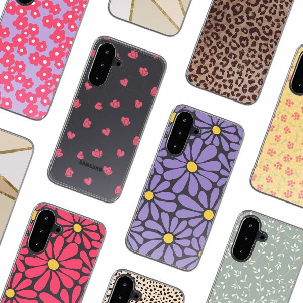 imoshion Design hoesje Samsung Galaxy A56 - Dusty Rose Connected Hearts