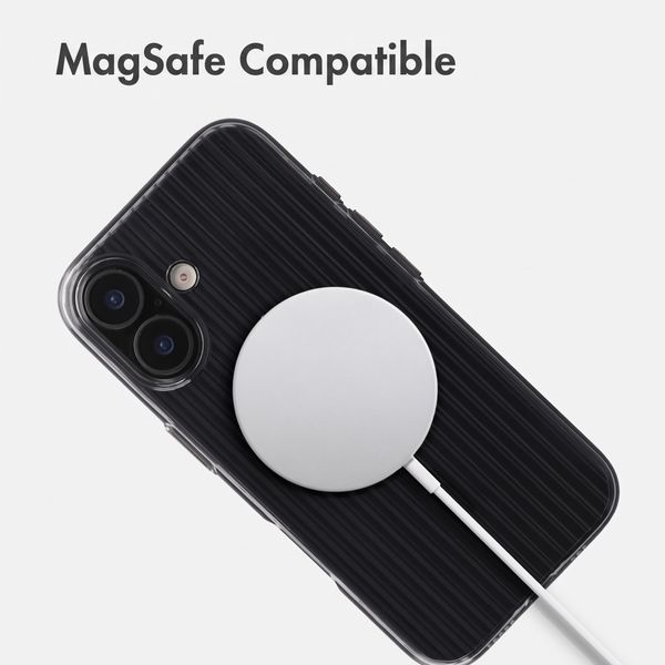 Accezz Lite Case with MagSafe | Fluted | Apple iPhone 16 - Black