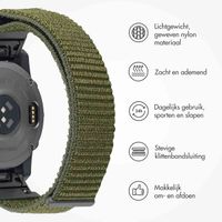 imoshion QuickFit® Nylon bandje Garmin Watch | 22 mm aansluiting - Groen