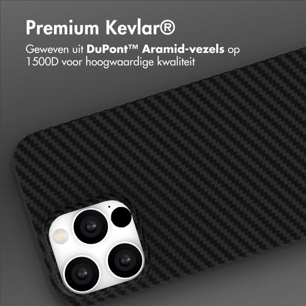 Accezz MagSafe Kevlar Backcover Apple iPhone 15 Pro Max - Zwart