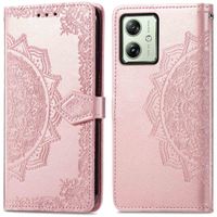 imoshion Mandala Bookcase Motorola Moto G54 - Rose Gold