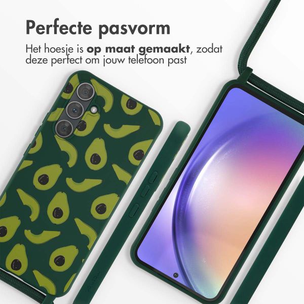 imoshion Siliconen design hoesje met koord Samsung Galaxy A54 (5G) - Avocado Green