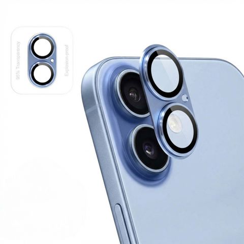 imoshion Camera Protector Glass 2-pack Apple iPhone 17 - Mist Blue