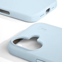 iDeal of Sweden Silicone Case met MagSafe Apple iPhone 16 - Light Blue