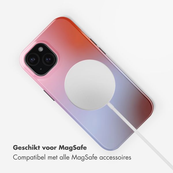 Selencia Vivid Backcover met MagSafe Apple iPhone 15 - Gradient Soft Blush