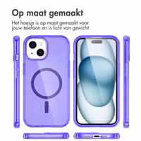 imoshion Sparkle Backcover met MagSafe Apple iPhone 15 - Glitter Paars